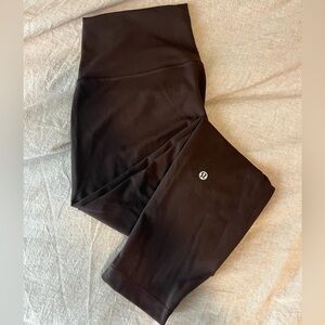 Lululemon espresso wunder train leggings